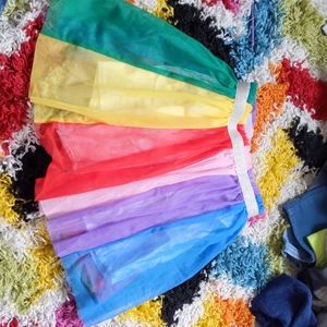 Hanna andersson rainbow tutu skirt
